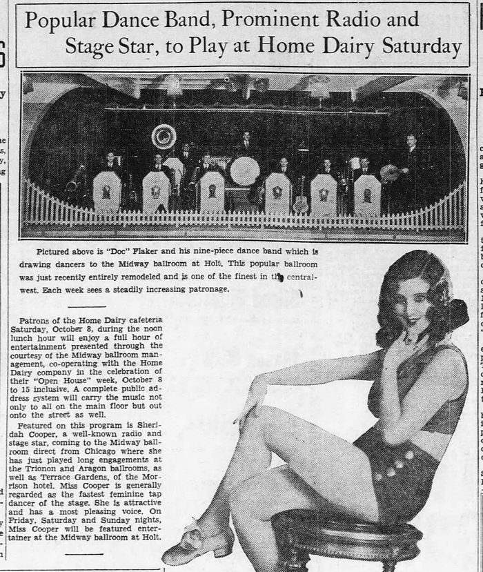 Midway Gardens (Midway Ballroom) - 1932 Ad (newer photo)